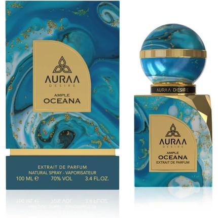 Produktbild Auraa Desire Ample Oceana Extrait de Parfum 100ml von Luxuriöser Unisex-Duft mit würzigen, blumigen (Eau de Parfum, 100 ml)