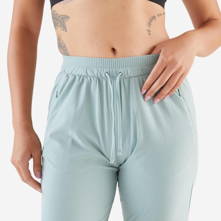 Immagine prodotto Kalenji Women's Running Breathable Trousers-Kiprun Run 500 Dry-Green (W35)