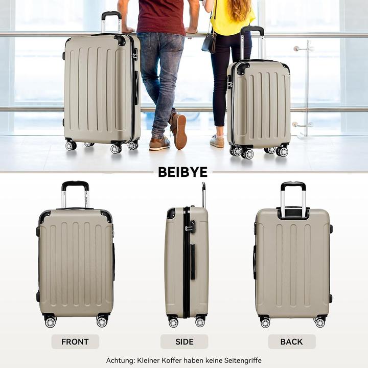 Image du produit Beibye 3-teiliges Hartschalenkoffer-Set (110 l, Bagage à main (jusqu'à 50l), M (50 - 90l), L (90 - 115l))