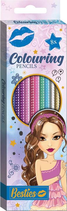 Actual product image Besties Coloured pencils, 8 pieces. (8 x)