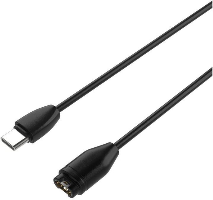 Actual product image Fixed USB-C Charging Cable for Garmin Smartwatch Black
