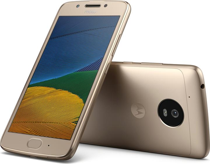 Motorola Moto G5 (16 GB, Fine Gold, 5", Dual SIM + SD, 13 Mpx, 4G)