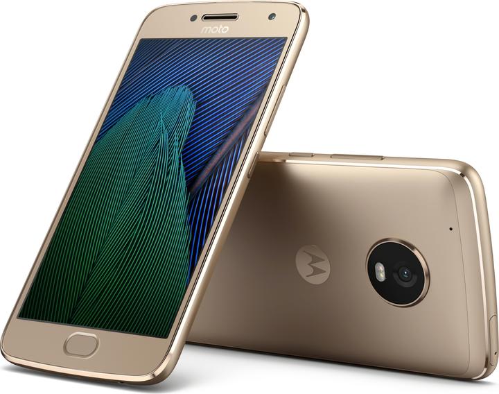 Produktbild Motorola Moto G5 Plus (32 GB, Fine Gold, 5.20", Dual SIM + SD, 12 Mpx, 4G)