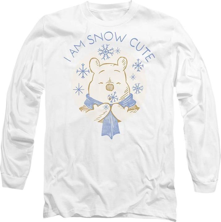 Actual product image Winnie the Pooh Unisex Adult I Am Snow Cute T-Shirt (M)