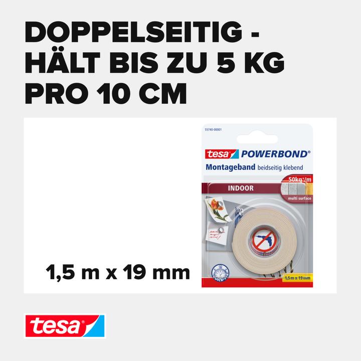 Immagine prodotto tesa Nastro di montaggio Powerbond Indoor (19 mm)