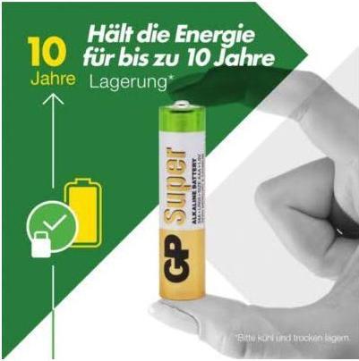 Produktbild GP Batteries Super Alkaline (4 Stk., AAA, 2400 mAh)