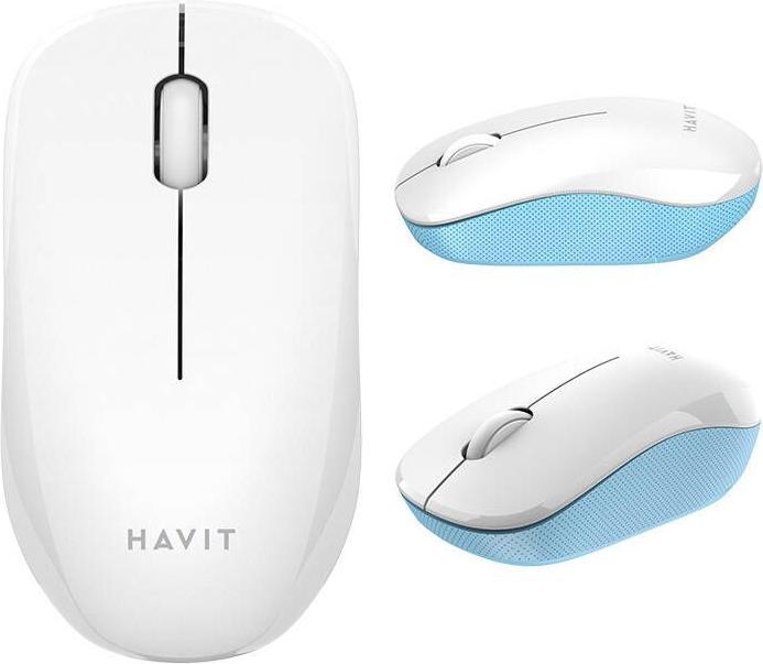 Productafbeelding Havit MS66GT-WB universele draadloze muis (wit&blauw) (Draadloze)