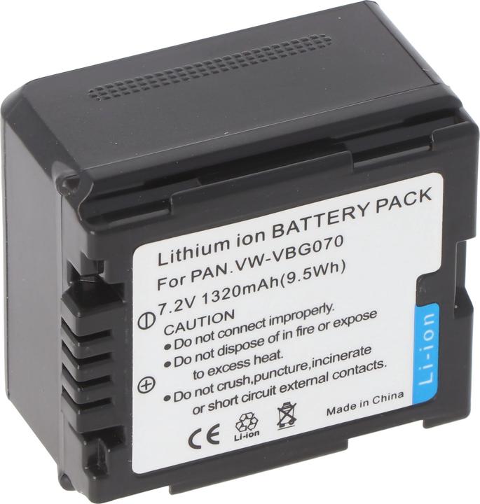 Actual product image AccuCell Battery Panasonic VW-VBG070