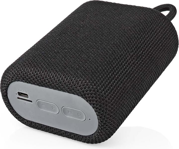 Actual product image Nedis Bluetooth Speaker, 7W - Black (7 h, Rechargeable battery operated)