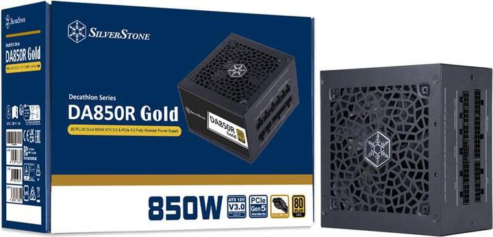 Actual product image Silverstone SST-DA850R-GMA - 80 PLUS Gold 850W ATX 3.0 & PCIe 5.0 Fully Modular Power Supply (850 W)