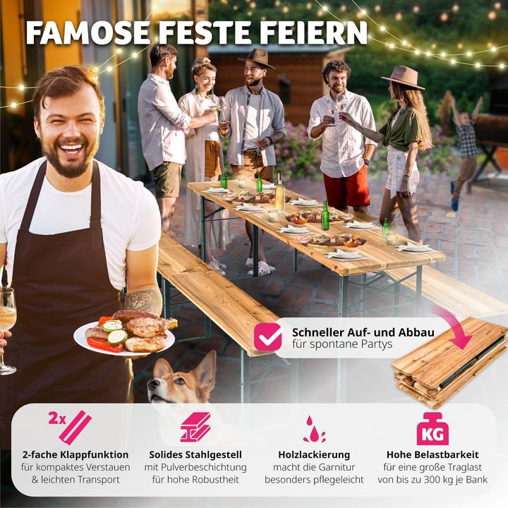 Image du produit tectake Garniture de tente à bière (219 cm)