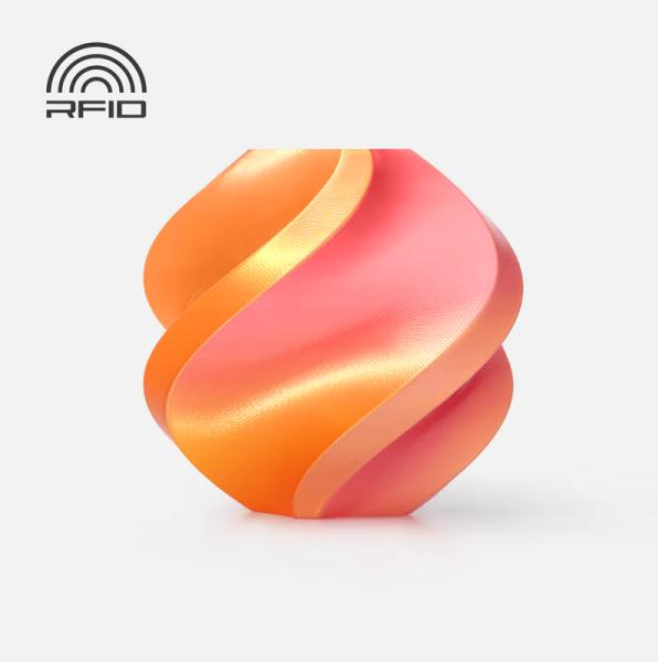 Immagine prodotto Bambu Lab Seta PLA a doppio colore - Rosa dorata - 1,75 mm (PLA, 1.75 mm, Rosa)