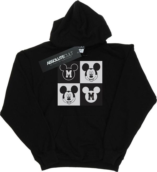 Disney Mickey Mouse Smiling Squares Kapuzenpullover (M)
