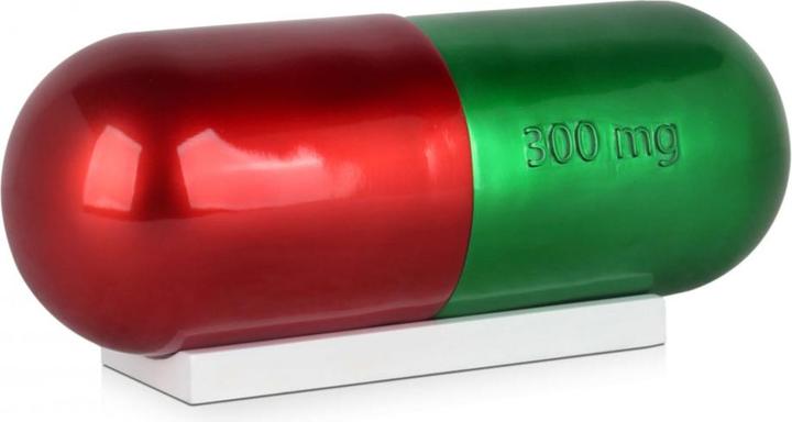 Immagine prodotto Scultura di design Pillola dell'eterna giovinezza - Rosso