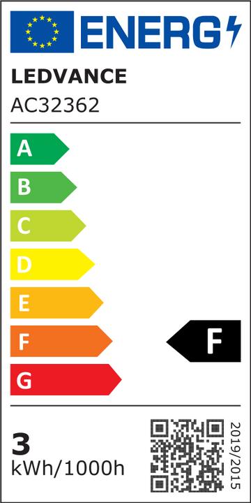 Energy Label Osram LED Monochrome (E27, 2.50 W, 235 lm, 1 x, F)