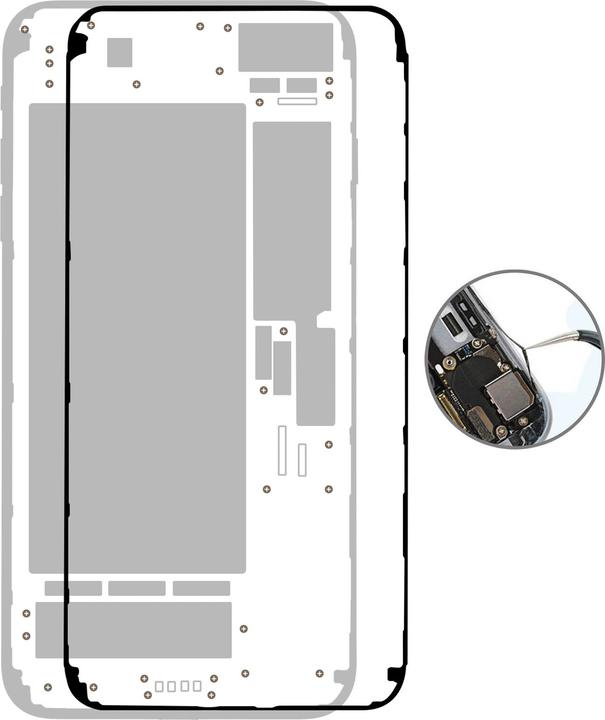 Produktbild Avizar LCD-Displaykleber iPhone 7 (Klebefolie, iPhone 7)