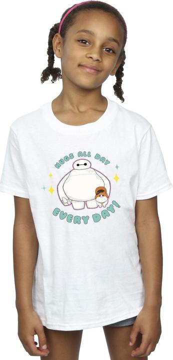 Immagine prodotto Disney Big Hero 6 Baymax Hugs Everyday Maglietta Ragazze (140, 146)