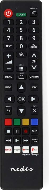 Produktbild Nedis Ersatz Fernbedienung | Passend für: Panasonic / Sharp | Vorprogrammiert | 1 Gerät | Amazon Pri (Gerätespezifische Fernbedienung, Infrarot)