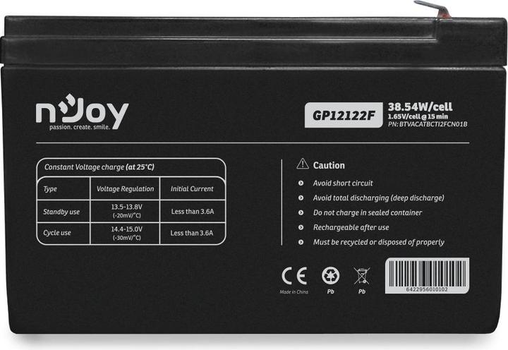 Actual product image Njoy GP12122F