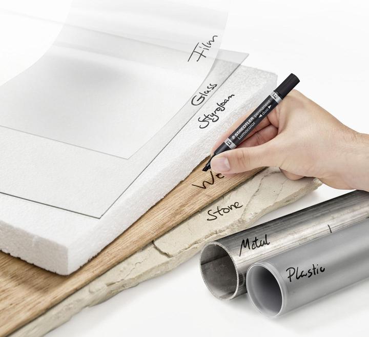 Actual product image Staedtler Lumocolor® permanent duo 348 B (Black, 4 mm, 1 x)