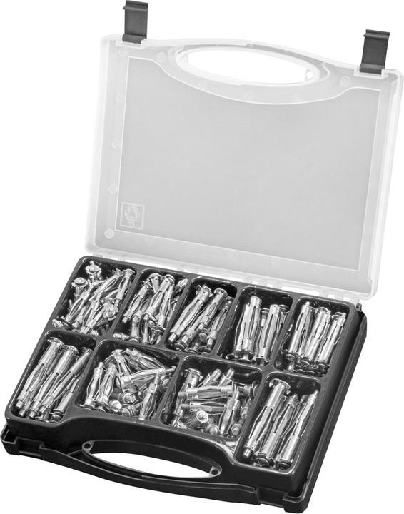 Image du produit Stahlwerk Chevilles métalliques pour cavités Kit de 141 pièces avec vis prémontées (141 pcs)