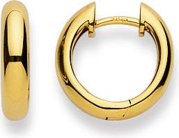 Produktbild Natsumi Schmuck Klappcreolen Gelbgold 18K/750 Ø 15mm Rund (750/18 K Gelbgold)