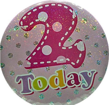 Generic Glitzer Abzeichen 2 Geburtstag