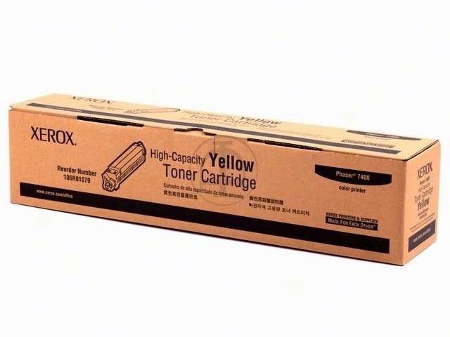 Actual product image Xerox 106R01079 toner yellow 18,000 pages Yellow Phaser 7400 (Y)