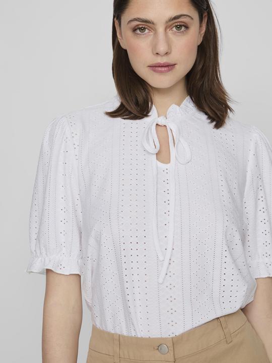 Actual product image Vila Tie neck top with short sleeves (L)