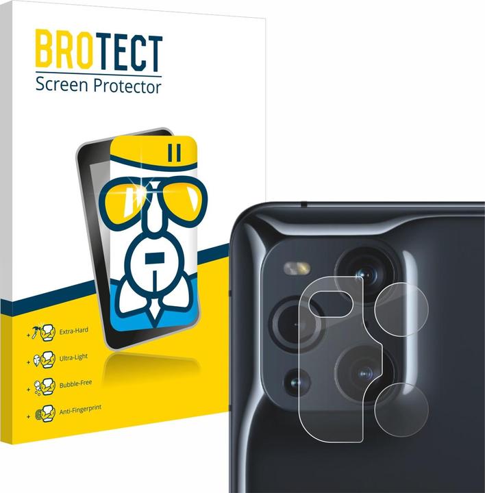 Produktbild BROTECT AirGlass Panzerglasfolie (1 Stück, Oppo Find X3 Pro)