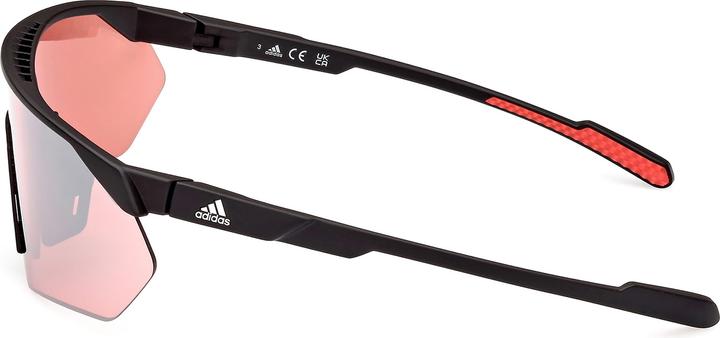 Actual product image adidas Women's SP0076 Cat. 2 (VLT 28%) (Mat Black, Matte Black Ink)