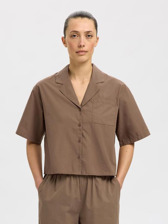 Image du produit Selected Femme Kurzarm Crop-Bluse (38)