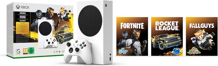 Microsoft Xbox Series S con contenuti gratuiti + valuta digitale per Fortnite, Rocket League e Fall Guys