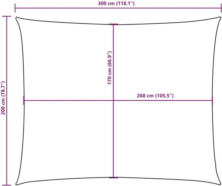 Actual product image VidaXL Sonnensegel (200 x 300 cm)