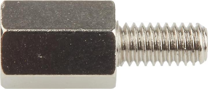 Actual product image Rs Pro Brass Hex Threaded Spacer M4x10mm M/F