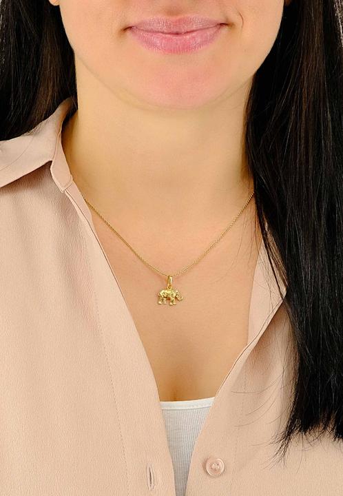 Image du produit Muau Pendant elephant yellow gold 750, 17x15mm (Or jaune 750/18K)