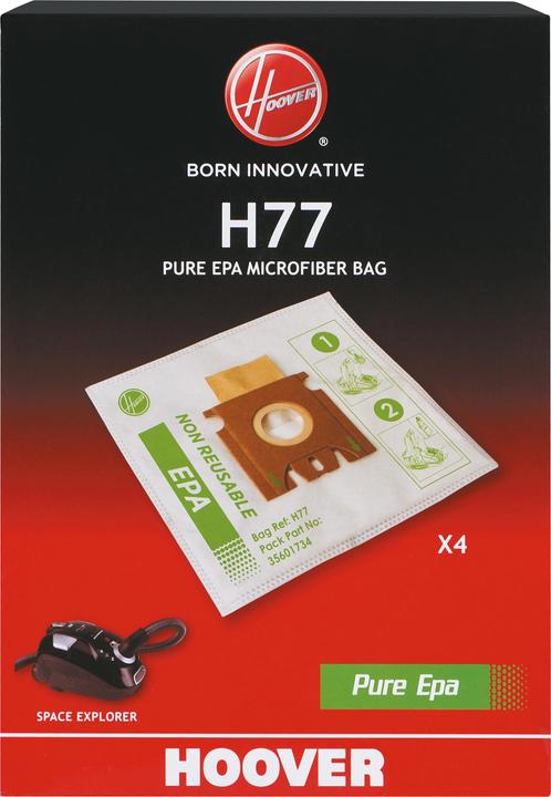 Produktbild Hoover H77 Cylinder vacuum Dust bag (4 x)
