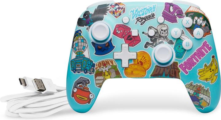 Image du produit PowerA Enhanced Wireless Controller - Fortnite Sticker Mania (Switch Lite, Switch OLED, Switch)