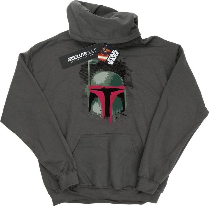 Immagine prodotto Star Wars Boba Fett Helmet Felpa con Cappuccio Ragazzi (140, 146)