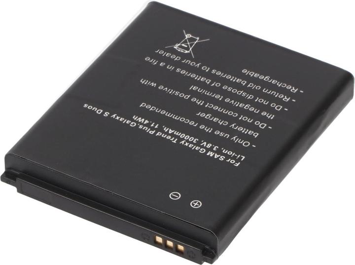 Immagine prodotto AccuCell Batteria Samsung Galaxy ACE 2, Samsung GT-I8160 con copertura aggiuntiva in bianco e blu scuro