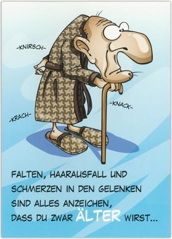 Produktbild ABC Geburtstagskarte Humor Falten, Haarausfall..