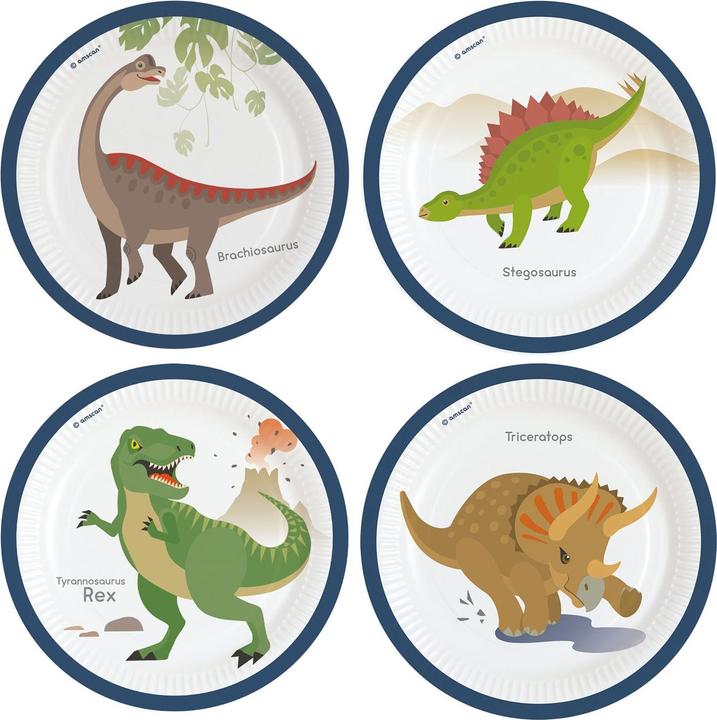 Image du produit Riethmüller 8 Assiettes Happy Dinosaur 23cm (8 x)