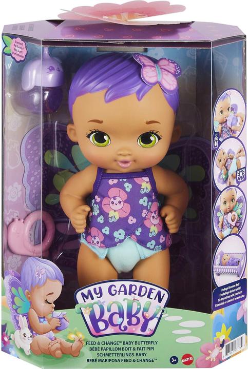 Produktbild My Garden Baby Schmetterlings-Baby Puppe - Lila Schmetterling