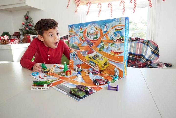 Actual product image Hot Wheels Advent calendar 2024