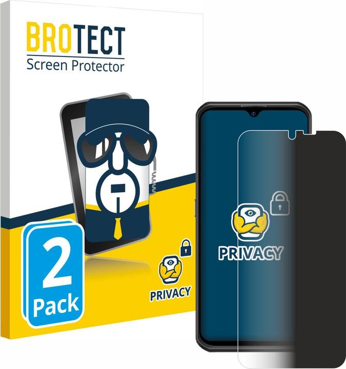 Produktbild BROTECT Sichtschutzfolie Anti-Spy Privacy Folie Blaulicht-Schutz (2 Stück, Ulefone Armor 17 Pro)