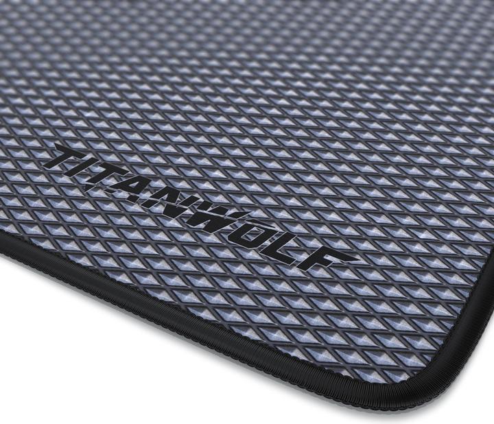 Actual product image Titanwolf Gaming Mouse Pad XL, 440 x 350mm mouse mat with fabric surface, rubberised back, diamond motif (XL)