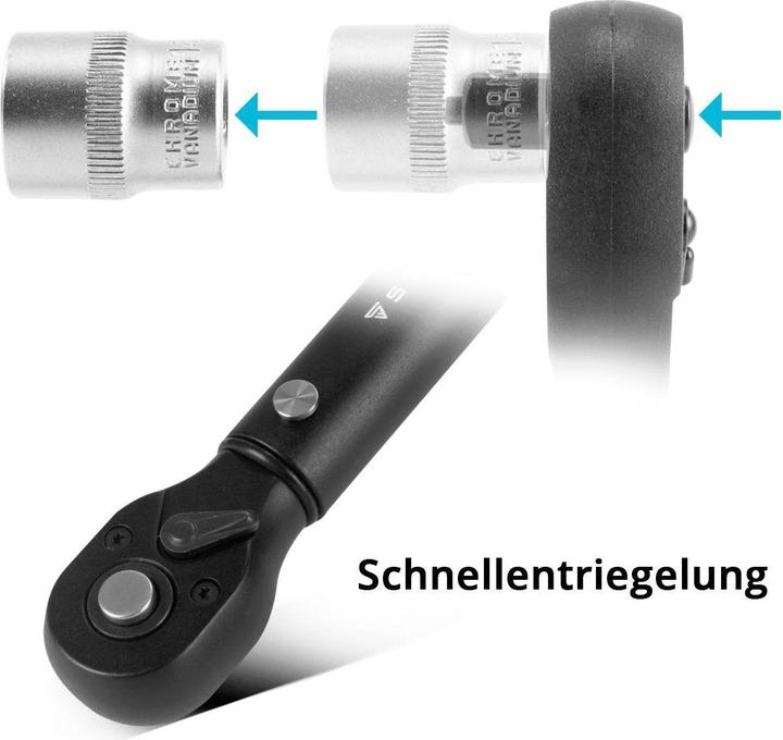 Produktbild Stahlwerk Drehmomentschlüssel TWS-110 ST 72 Zähne 20-110 Nm 3/8“ Umschaltknarre (3/8", 1/4", 1/2", 20 Nm, 110 Nm)