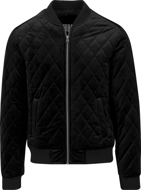 Actual product image Urban Classics Diamond Quilt Velvet Jacket (S)
