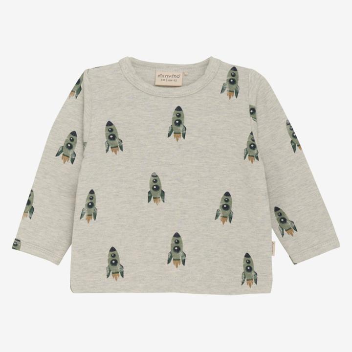Minymo Sweatshirt langarm Bambus Rakete