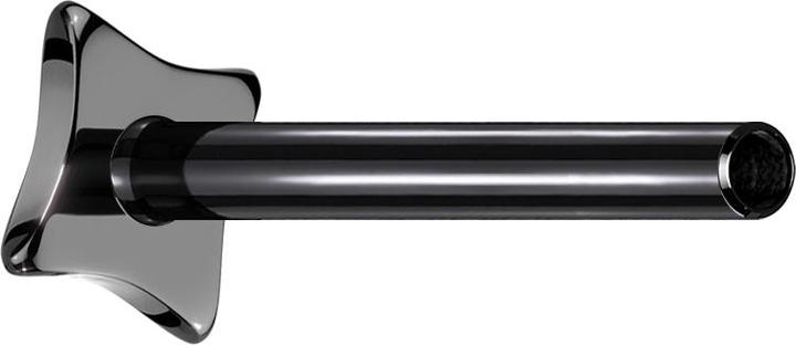 Produktbild Star Piercing Micro Threadless Labret-Stab Quadrat konkav schwarz (ohne Messing, Titan G23)